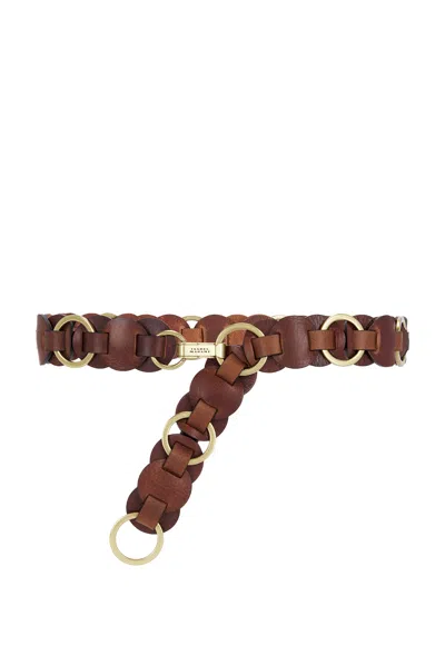 Isabel Marant Belt "linkage" Gold-tone Hardware In Brown