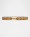 Isabel Marant Lota Circular Suede Belt In Beige