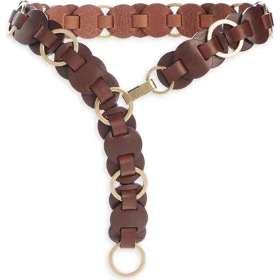 Isabel Marant Lota Leather Belt In Brown