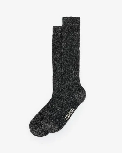 Isabel Marant Loula Socks In Black