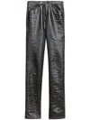 Isabel Marant Lovis Vinyl Trousers In Grey