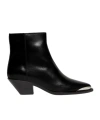 Isabel Marant Woman Ankle Boots Black Size 6.5 Calfskin In Black