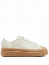 Isabel Marant Low-top Sneakers With Smooth Cotton Upper In Gray