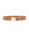 Isabel Marant Lowell Engraved-buckle Leather Belt In Nude & Neutrals