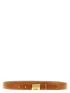 Isabel Marant Logo Metal Buckle Belt In Brown