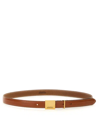 Isabel Marant Lowell Belt In Brown