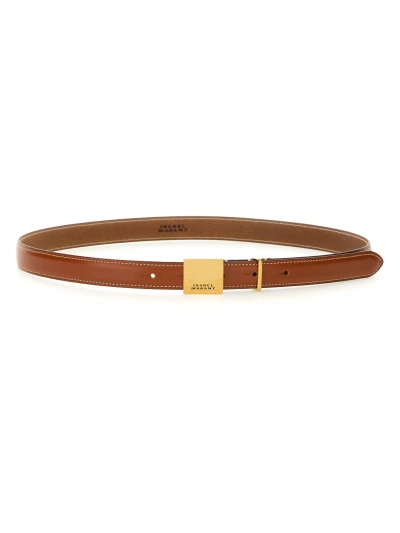 Isabel Marant "lowell" Belt In Buff