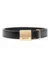 Isabel Marant Black Lowell Leather Belt In Black