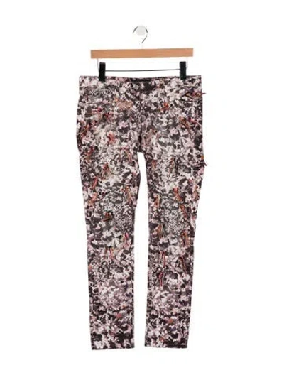 Pre-owned Isabel Marant Low-rise Straight Leg Jeans In White