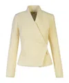 Isabel Marant Loyana Cream Wool Blend Jacket In Nude