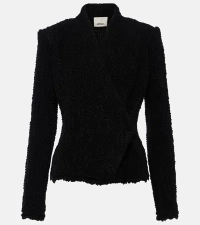 Isabel Marant Loyana Wool-blend Jacket In Black