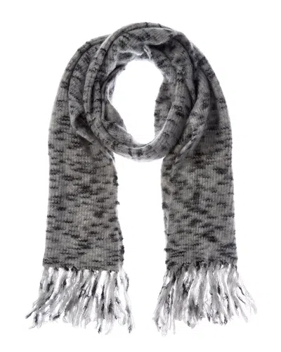 Isabel Marant Loyo Wool.& Mohair-blend Scarf In Gray