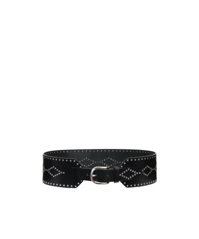 Isabel Marant Lucie Buckle Belt In Black
