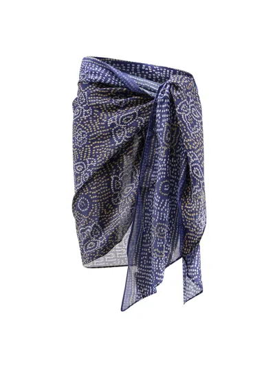 Isabel Marant Lucilia Cotton And Silk Blend Pareo Scarf In Red