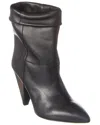 Isabel Marant Luido Leather Bootie In Black