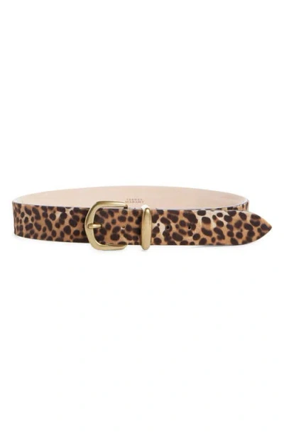 Isabel Marant Luno Bijou Genuine Calf Hair Belt In Leopard