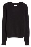 Isabel Marant Lusia Silk, Baby Alpaca & Cashmere Crewneck Sweater In Black