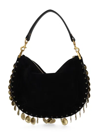Isabel Marant Luxurious Velvet Shoulder Bag In Black