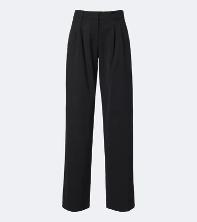 Isabel Marant Lyda Pleated Virgin Wool Wide-leg Pants In Black