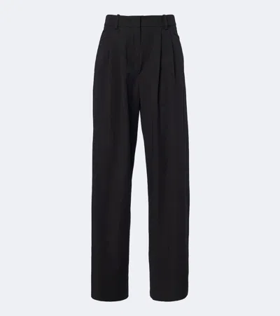 Isabel Marant Lyda Pleated Virgin Wool Wide-leg Pants In Gray