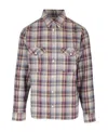 Isabel Marant Plaid Pattern Shirt With Button-down Collar In Multi