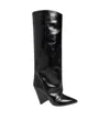 Isabel Marant Lyena Knee-length Leather Boots In Black