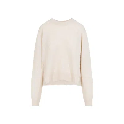 Isabel Marant Lylia Beige Silk And Alpaca Pullover