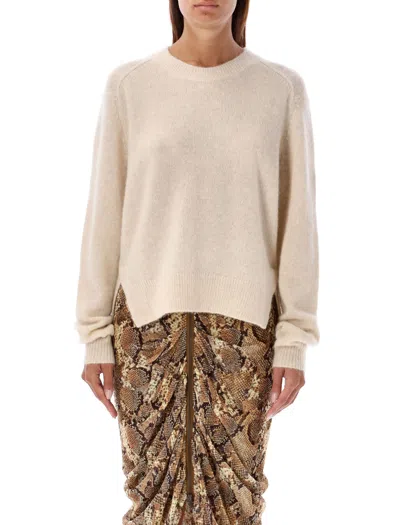 Isabel Marant Lylia Long Sleeve Crew-neck Sweater In Neutral
