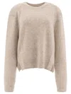 Isabel Marant Leandra Round Neck Sweater In Neutral