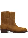Isabel Marant Biscuit Suede Lylie Ankle Boots In Brown