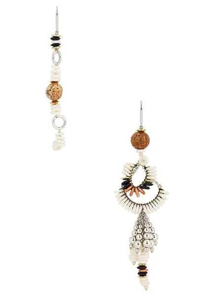 Isabel Marant Lyna Asymmetric Earrings In Purple