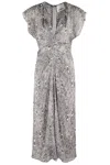 Isabel Marant Kleid Lyndsay In Black Ecru Bkec