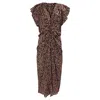 Isabel Marant Lyndsay Midi Dress In Multicolor Viscose