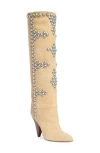Isabel Marant Woman Boot Beige Size 6.5 Calfskin In Beige