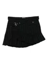 Isabel Marant Womens Black Atrium Maddy Pinstripe Cotton-blend Mini Skirt In Black