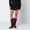 Isabel Marant Womens Black Atrium Maddy Pinstripe Cotton-blend Mini Skirt In Black