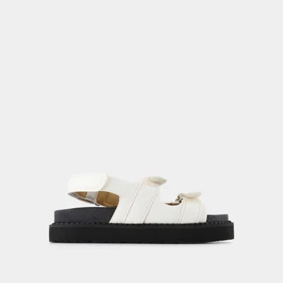 ISABEL MARANT MADEE-GB SANDALS - ISABEL MARANT - WHITE - LEATHER