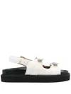 Isabel Marant Madee-gb Sandals Smooth Lambskin Open Toe In White