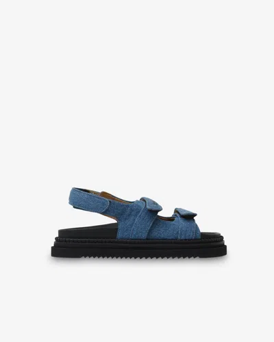 Isabel Marant Madee Denim Sport Sandals In Blue