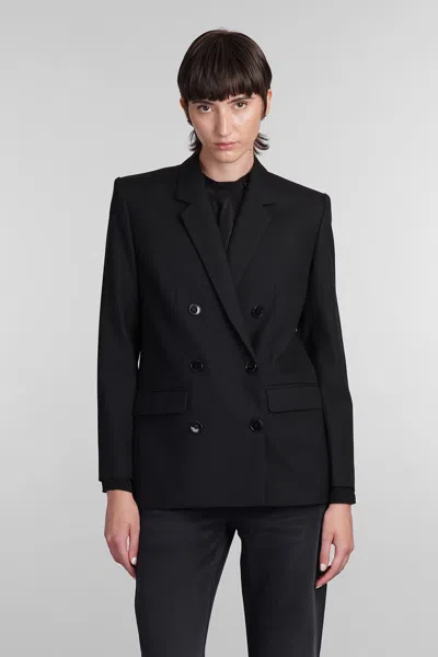Isabel Marant Madina Blazer In Black Wool In Black