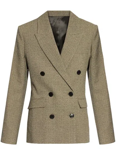 Isabel Marant Irma Double-breasted Blazer In Beige