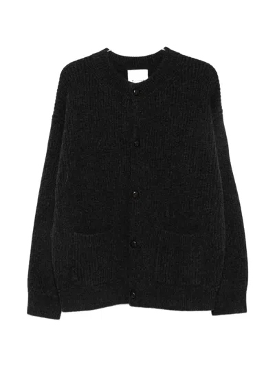 Isabel Marant Mael Ribbed-knit Button-up Cardigan In Black