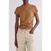 Isabel Marant Maelie Ruched T-shirt In Gray