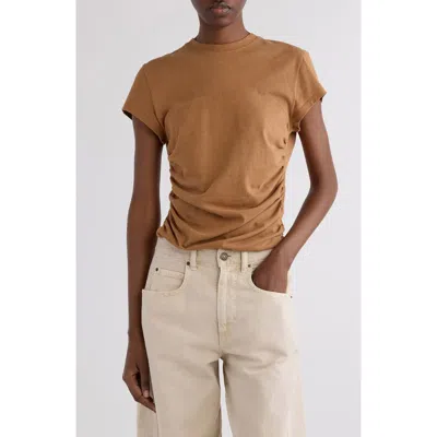 Isabel Marant Maelie Ruched T-shirt In Gray