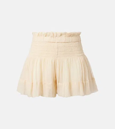 Isabel Marant Maelly Shirred Silk Shorts