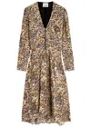 Isabel Marant Magaly Leopard-print Midi Dress In Multi Floral