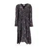 Isabel Marant Etoile Baikal Silk-trim Mini Dress In Purple