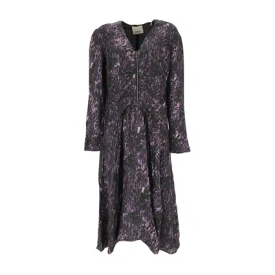 ISABEL MARANT ISABEL MARANT MAGALY SILK BLEND MIDI DRESS