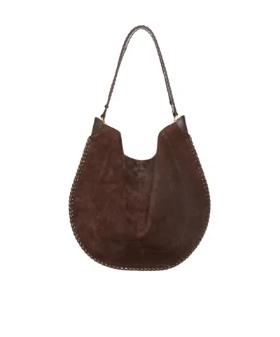 Isabel Marant Magnetic Buckle Shoulder Bag In Red