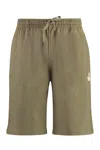 Isabel Marant Cotton Bermuda Shorts Elastic Waistband In Brown